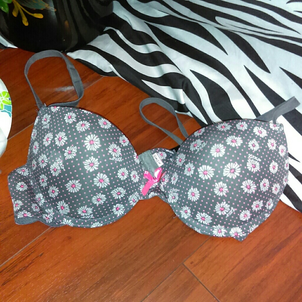 NWOT XOXO gray bra
